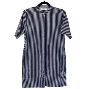 Everlane dress Everlane Stripe Shirt Dress Blue White Cotton Button Front Size 2